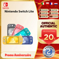 Consola de Juegos Portátil Nintendo Switch Lite, Almacenamiento Interno de 32 GB, Pantalla Táctil LCD de 5.5 Pulgadas, Bluetooth