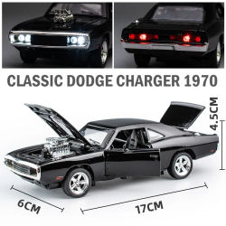 Simulación 1:32, Dodge Charger 1970, coche deportivo de aleación, modelo extraíble, coche de lujo, juguete para regalo para niños, adornos