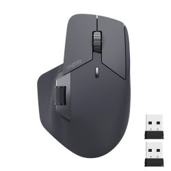 Rapoo MT760L/MT760M Ratón inalámbrico recargable multimodo ergonómico 4000 DPI compatible con hasta 4 dispositivos ratón Bluetooth