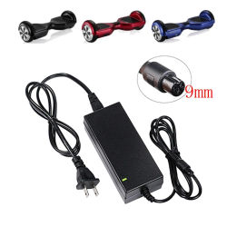 Cargador de batería de litio Universal DC42V 2A para patinete autoequilibrado Hoverboard de 36V adaptador de corriente CA de 100-240V UE EE. UU.
