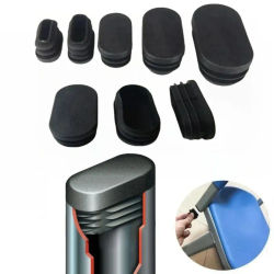 16 Uds. Tapas ovaladas de silicona para patas de silla, cubierta antideslizante para pies de mesa, calcetines, almohadillas protectoras de suelo, tapones para tubos, pies niveladores de muebles