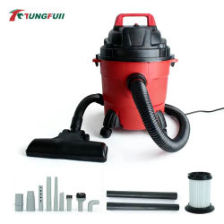 Aspiradora de Gran Capacidad de 15L, Seca y Húmeda, con Potente Succión, Recolector de Polvo, Máquina de Limpieza para Hogar, Garaje y Taller