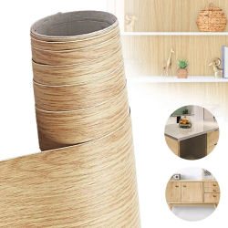 Rollo de Plástico Adhesivo de 60*500 cm, Vinilo con Efecto Madera, Papel Tapiz Autoadhesivo, para Muebles, Encimeras de Cocina y Armarios, Película Decorativa