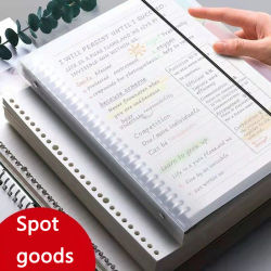 Recambio reemplazable de 60 hojas, cuaderno de hojas sueltas A4 A5 B5, carpeta en espiral, índice de papel, libro de escritura, papelería, suministros escolares de oficina