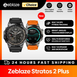Nuevo reloj inteligente Zeblaze Stratos 2 Plus GPS 1,43 ''AMOLED pantalla brújula altímetro barométrico Bluetooth llamadas telefónicas Smartwatch