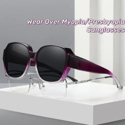 Gafas de sol polarizadas redondas a la moda, gafas graduadas para miopía, gafas portátiles para hombres y mujeres, gafas de conducción de pesca Vintage