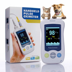 Monitor de signos vitales médicos, oxímetro de pulso veterinario portátil para animales, SPO2 PR TEMP, para perros y gatos