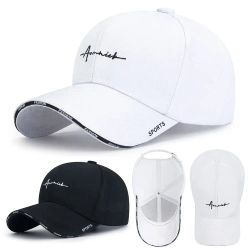 Sombreros de sol ajustables transpirables de algodón Sombrero de protección solar de color sólido de algodón Gorra de sol para hombres