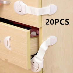 Cerradura de seguridad para puerta de niños, cerrojo de gabinete de seguridad para niños, Protector de seguridad a prueba de bebés, protección de cerradura de gabinete de puerta de cajón, 1/2/10/20