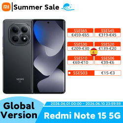 Versión Global del Teléfono Inteligente Redmi Note 15 5G, Batería de 5520 mAh, Carga Rápida de 45 W, Cámara Principal de 108 MP, Pantalla AMOLED de 6.77 Pulgadas y 120 Hz, Teléfono Móvil Xiaomi