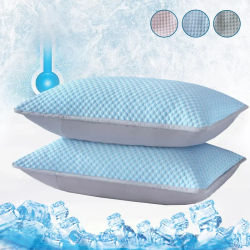 Funda de almohada refrescante de verano, funda de almohada de frijol de hielo de Color sólido, sensación fresca, funda de aire acondicionado lavable (sin almohada) 48x74cm