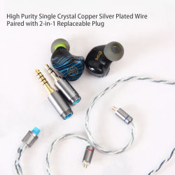 Auriculares Intrauditivos Sound Rhyme SR6 IEM 6BA HiFi para Audiófilos, Monitores de Estudio de Alta Resolución, 0.78 2Pin, Auriculares Vocales Profesionales
