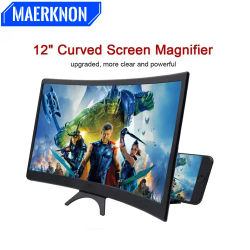 Lupa de pantalla de teléfono Curved3D HD de 12 pulgadas, soporte para amplificador de vídeo de película, teléfono móvil, artefacto Universal de Drama de TV