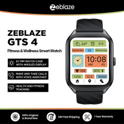 Nuevo Zeblaze GTS 4 con Llamadas de Voz, Pantalla AMOLED HD de 1.94'', Reloj Inteligente con Más de 100 Modos Deportivos, Monitor de Frecuencia Cardíaca, SpO2 y Seguimiento de Salud