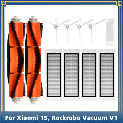 Compatible con Xiaomi 1S, Rockrobo Vacuum V1, Roborock S4 S5 S6, SDJQR01RR, SDJQR02RR repuestos cepillo lateral principal filtro Hepa