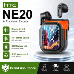 Auriculares inalámbricos Bluetooth originales HTC NE20, auriculares internos con traducción por IA, pantalla táctil multifunción LED, auriculares con reducción de ruido
