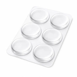6 Protectores de Puerta Transparentes Autoadhesivos, Amortiguadores de Muebles, Almohadillas Antiruido para Cajones y Armarios