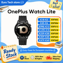 Reloj Inteligente OnePlus Watch Lite de 1.46 Pulgadas con Llamadas Bluetooth, GPS y 100 Modos Deportivos - Conectividad y Monitor de Actividad Física