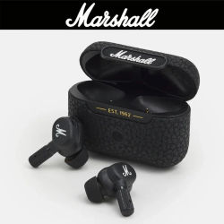 MARSHALL MOTIF ANC Auriculares inalámbricos Bluetooth 5.2 con cancelación activa de ruido, auriculares internos impermeables