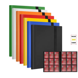 Carpeta de tarjetas comerciales Premium de 9 bolsillos, tiene capacidad para 360 tarjetas, cubierta de PP duradera, Ideal para baloncesto, béisbol y tarjetas deportivas
