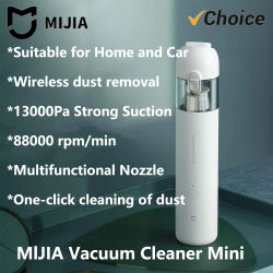 Aspiradora de Mano Portátil Original NUEVA MIJIA para el Hogar y el Automóvil, Mini Colector de Polvo Inalámbrico, Succión Ciclónica de 13000PA, CN