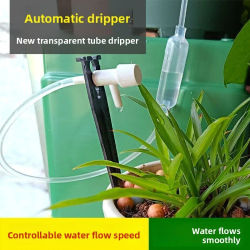 Kit de riego por goteo para jardín con válvula reguladora, dispositivo de riego para plantas en maceta, manguera de 4/7 mm, microgoteador ahorrador de agua para invernadero