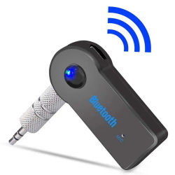 Receptor Bluetooth 5.0 Inalámbrico 2 en 1, Adaptador AUX de 3.5mm para Auto, Música, Audio A2DP, Transmisor de Auriculares Manos Libres con Micrófono