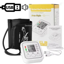 Monitor de Presión Arterial Digital Portátil para Brazo, Esfigmomanómetro, Herramienta de Medición, Tensiometro, Tonómetro Médico