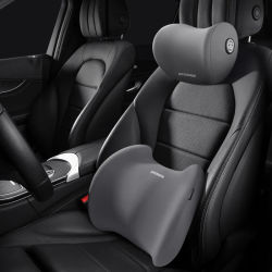 Almohada de espuma viscoelástica para el cuello del coche, soporte Lumbar Cervical, reposacabezas para la espalda, accesorios interiores para la Oficina