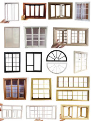 Puerta corredera en miniatura, accesorios de muebles para casa de muñecas, modelo de ventana en miniatura, accesorios para casa de muñecas, bricolaje, nuevo