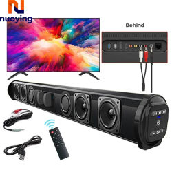 Barra de Sonido Envolvente para Cine en Casa, Inalámbrica, Bluetooth, Supergraves, Estéreo con Cable, Serie BS, para Sistema de Entretenimiento de Audio para TV