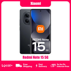 Xiaomi Redmi Note 15 5G 8GB 256GB Pantalla AMOLED FHD+ de 6.77" Snapdragon 6 Gen 3 Cámara de 108MP Batería de 5520mAh sin cargador