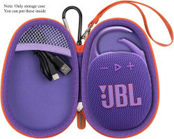 (SOLO ESTUCHE) Reemplazo de caja de altavoz compatible con JBL Clip 5/ Clip 4, bolsa protectora de almacenamiento de altavoces Bluetooth para carga