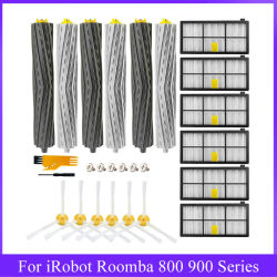 Filtros HEPA, cepillos laterales principales para iRobot Roomba 800 900 Series 805 864 871 891 960 961 964 980, accesorios de piezas de aspiradora