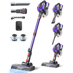 Laresar V10 Lite - Aspiradora inalámbrica de 38000Pa con potente succión, diseño ergonómico y 45 minutos de autonomía, ideal para alfombras y pelo de mascotas