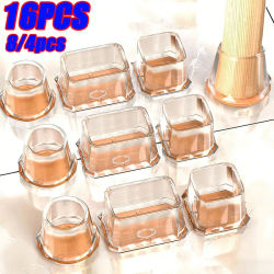 Protector de suelo para patas de silla, almohadillas antideslizantes de silicona para muebles, cubierta para patas de mesa resistente al desgaste, Protector de suelo a prueba de arañazos