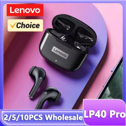 Auriculares Lenovo LP40 Pro inalámbricos con Bluetooth 5,4 TWS, auriculares estéreo Hifi para videojuegos, deportes, Control táctil, llamadas HD con micrófono