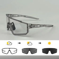 MWWIN gafas de ciclismo que cambian de color UV400 deportes al aire libre correr gafas de sol de ciclismo para hombres gafas de bicicleta de carretera para mujeres