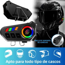 Auriculares inalámbricos Bluetooth 5,4 para casco, llamadas manos libres, auriculares para motocicleta, reproductor de música MP3 resistente al agua, Kit de altavoces para Moto
