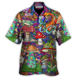 Camisas con estampado de plantas en 3D para hombre, Top de calle de verano, ropa de playa cómoda y transpirable, moda para actividades al aire libre, manga corta