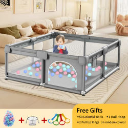 Parque de juegos para bebés, parque infantil multifuncional, valla de seguridad para bebés con regalos, valla con múltiples modos a elegir, de tamaño pequeño a grande