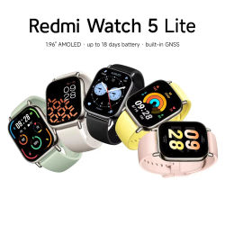 Xiaomi Redmi Watch 5 Lite Versión Global 1.96'' AMOLED 18 Días de Autonomía de la Batería GNSS Integrado Bluetooth ® Reloj Inteligente con Más de 150 Modos