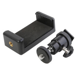 Soporte Universal de Clip para teléfono móvil, soporte de montaje con tornillo de 1/4, Clip para teléfono, trípode, monopié, para iPhone, Samsung, Xiaomi