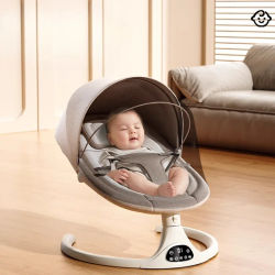 Columpios para bebés, balancín para bebés con música Bluetooth con 5 velocidades y control remoto, mecedoras portátiles para bebés