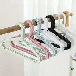 10 Uds. Colgador de almacenamiento portátil para abrigos para niños, organizador de armario, perchas para bebés, perchas de exhibición, perchas de plástico para ropa para niños