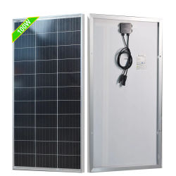 Panel Solar de 100W, 200W, 300W, 400W, Panel fotovoltaico de vidrio rígido de 18V, célula Solar monocristalino para cargador de batería de 12V/24V