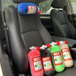 Nueva decoración de coche, cojín para reposacabezas, almohada de felpa, almohada para el cuello del coche, reposacabezas del coche para el asiento del pasajero delantero del conductor, almohada para