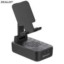 Soporte para teléfono móvil ZEALOT-Z7 con altavoz inalámbrico Bluetooth y base antideslizante Sonido envolvente HD perfecto para el hogar y al aire libre