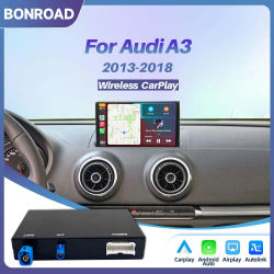 Módulo de Interfaz Inalámbrica CarPlay Android Auto BONROAD A3 8v 2013-2018, Mirror Link, AirPlay, Bluetooth, GPS, Navegación, Música