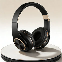 Auriculares inalámbricos supraaurales Bluetooth 5.3 HiFi estéreo de baja latencia con cancelación de ruido, auriculares para juegos con micrófono ENC